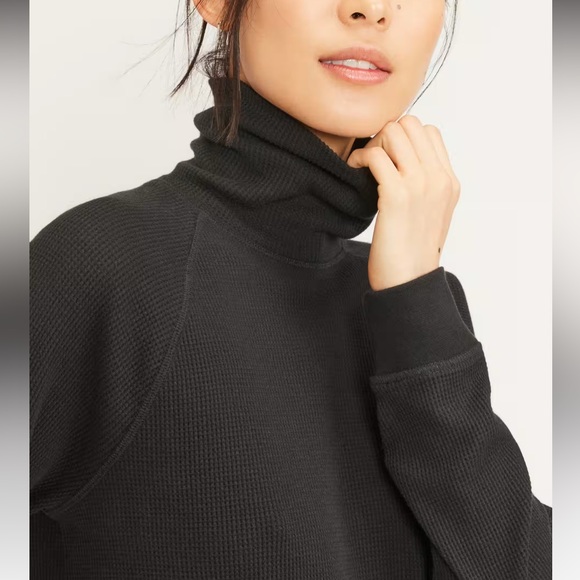 Everlane Waffle Long John Sweater Medium - Picture 2 of 8